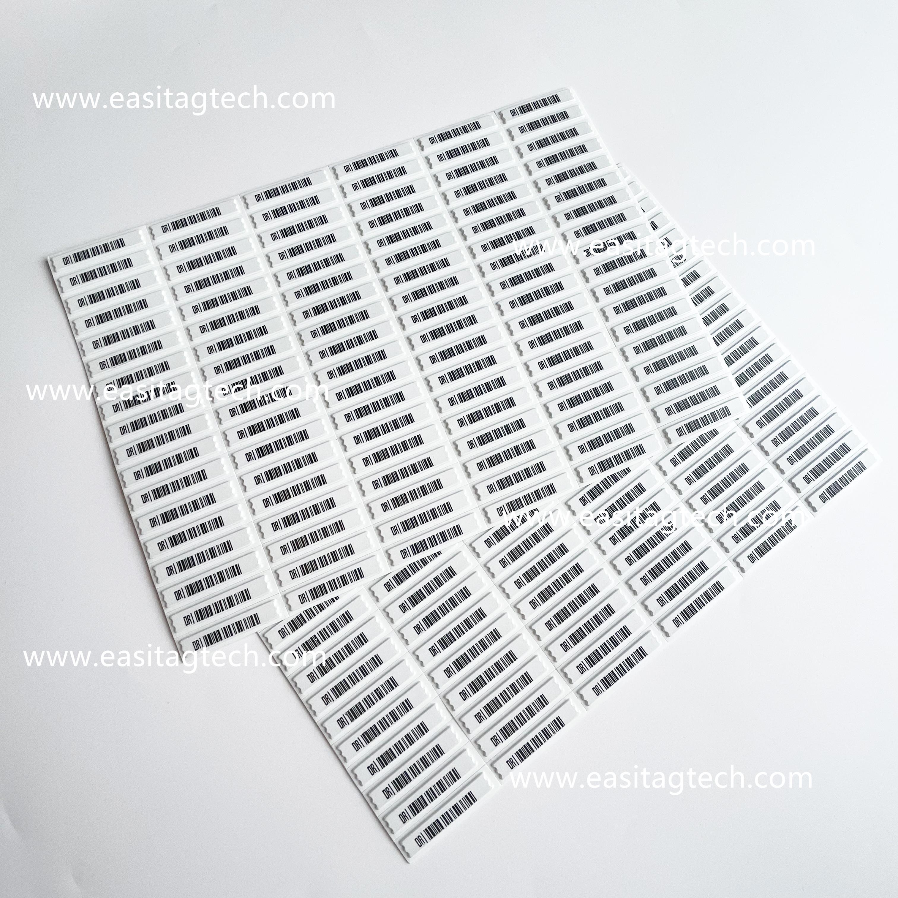 AM001 Anti Theft Retail Security Tag, 58khz Fake Barcode Sheet Soft Labels for Retail Store EAS Anti-Theft System Equipment Self-Adhesive DR Label Stickers AM LABEL