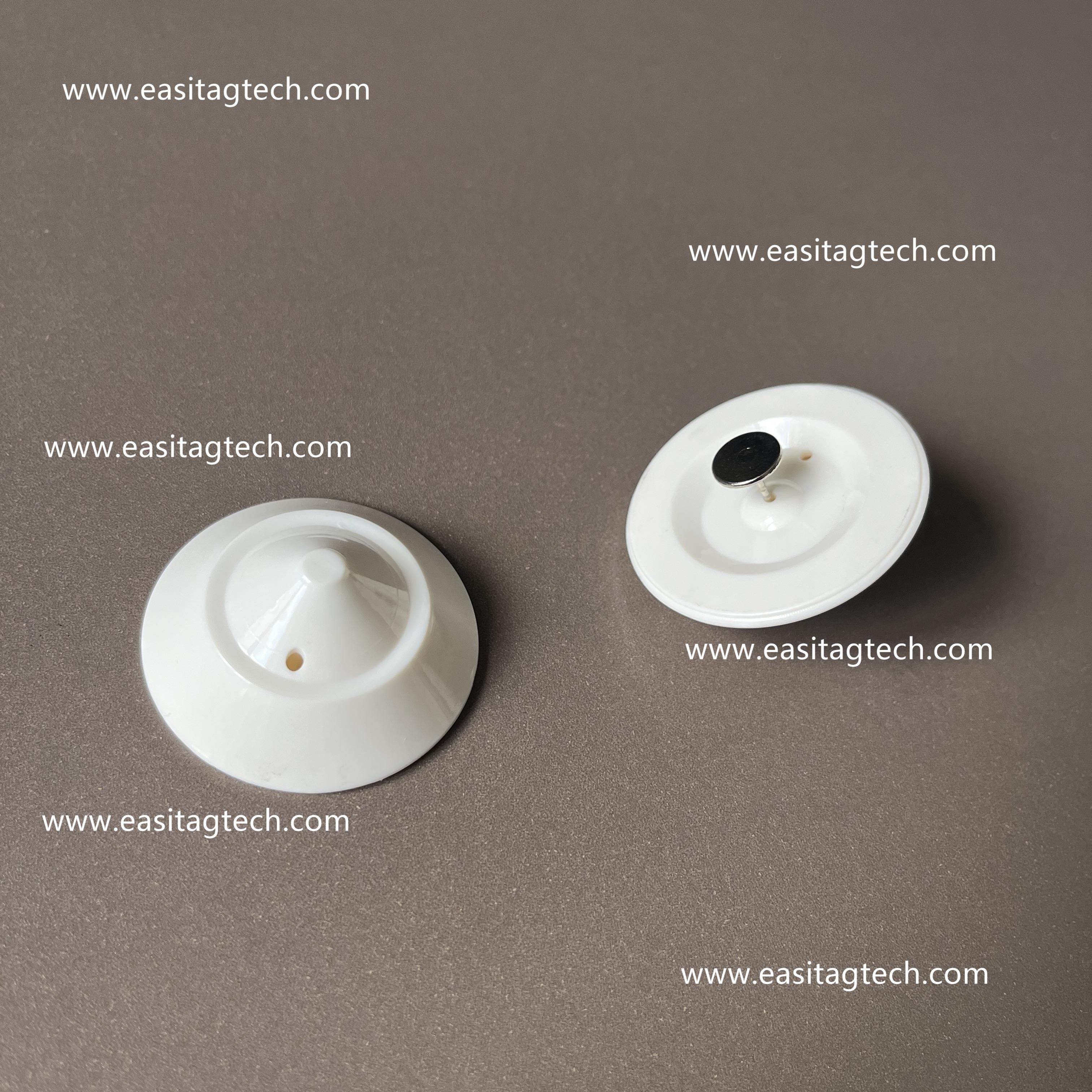 HD006 45mm eas round tag 8.2MHz ABS Plastic RF Clothing Security Tags Magnetic Retail Anti-theft EAS Hard Tag Security Tag for Cloth Stores