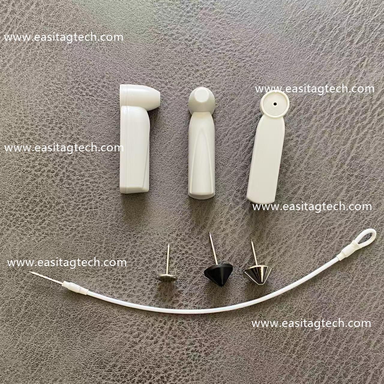 HD025 53MM pencil tag eas pin tag clothes antitheft alarming hard tag with pin or lanyard